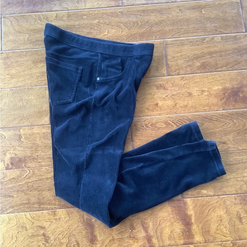 Black Corduroy leggings.  Size small